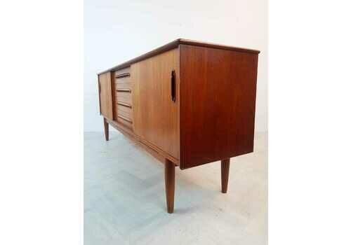 Nils Jonsson for Troeds Vintage 1960s Pyramid Teak Swedish Sideboard Buffet Credenza