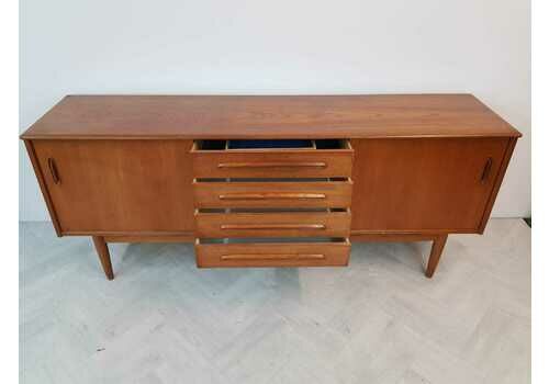 Nils Jonsson for Troeds Vintage 1960s Pyramid Teak Swedish Sideboard Buffet Credenza