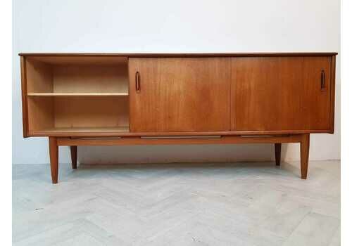 Nils Jonsson for Troeds Vintage 1960s Pyramid Teak Swedish Sideboard Buffet Credenza