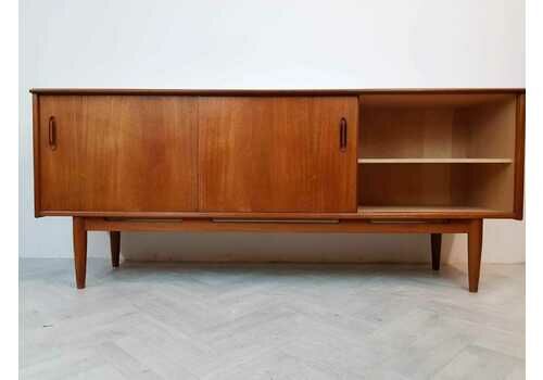 Nils Jonsson for Troeds Vintage 1960s Pyramid Teak Swedish Sideboard Buffet Credenza
