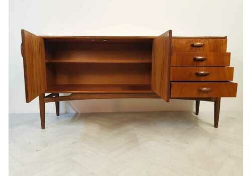 VB Wilkins For G Plan Vintage Mid Century 'Brasilia' Solid Teak Sideboard Buffet Credenza