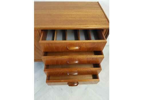 VB Wilkins For G Plan Vintage Mid Century 'Brasilia' Solid Teak Sideboard Buffet Credenza