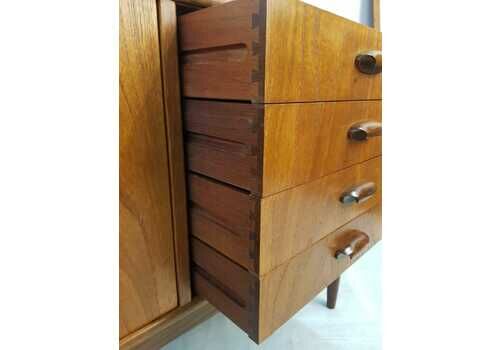VB Wilkins For G Plan Vintage Mid Century 'Brasilia' Solid Teak Sideboard Buffet Credenza
