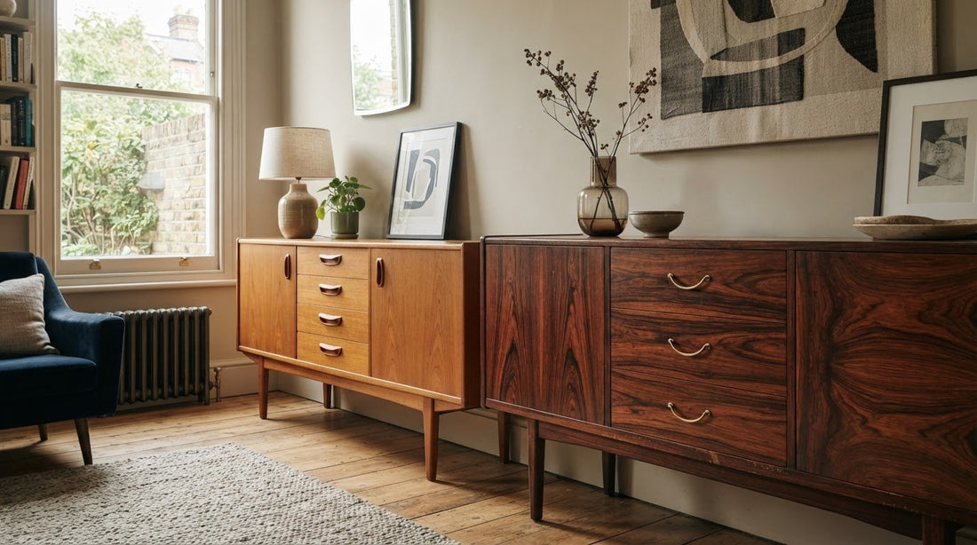 Teak vs Rosewood in Vintage Furniture: How to Choose