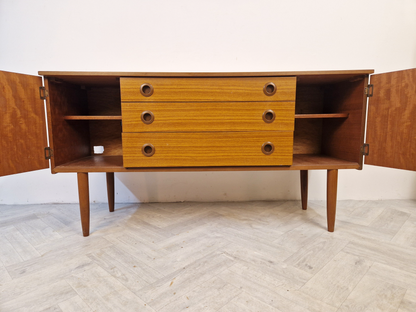 Schreiber Vintage Mid Century Medium Teak Danish Design Sideboard Buffet BL392