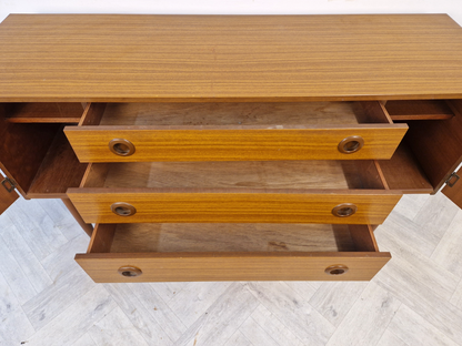 Schreiber Vintage Mid Century Medium Teak Danish Design Sideboard Buffet BL392