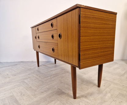 Schreiber Vintage Mid Century Medium Teak Danish Design Sideboard Buffet BL392