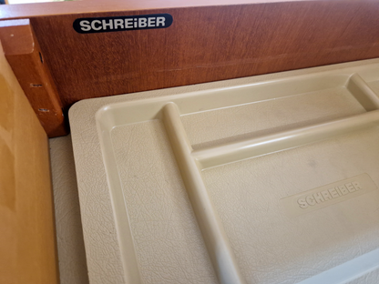 Schreiber Vintage Mid Century Medium Teak Tallboy Chest of Drawers