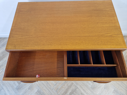 VB Wilkins G Plan Fresco Red Label Vintage Mid Century Medium Teak Chest of Drawers Sideboard
