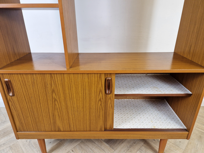 Schreiber Vintage Mid Century Danish Design Room Divider Bookcase Sideboard