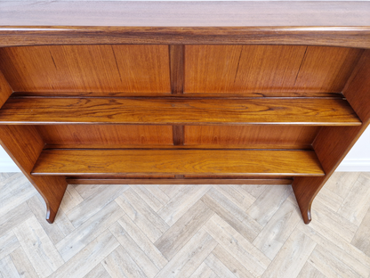 G Plan Fresco Vintage Mid Century Solid Teak Double Length Danish Design Bookcase