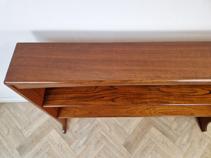 G Plan Fresco Vintage Mid Century Solid Teak Double Length Danish Design Bookcase