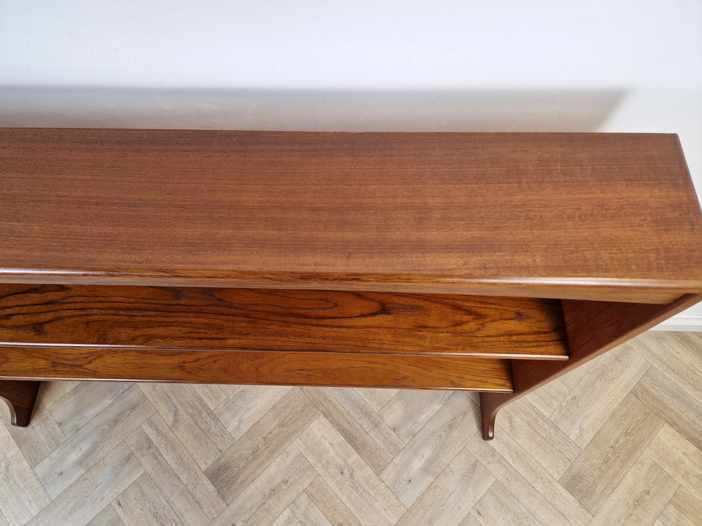 G Plan Fresco Vintage Mid Century Solid Teak Double Length Danish Design Bookcase