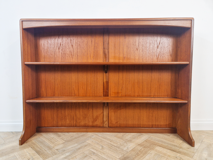 G Plan Fresco Vintage Mid Century Solid Teak Danish Design Double Bookcase