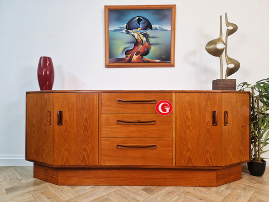 VB Wilkins G Plan Fresco Vintage Mid Century Danish Design Medium Teak Sideboard Credenza