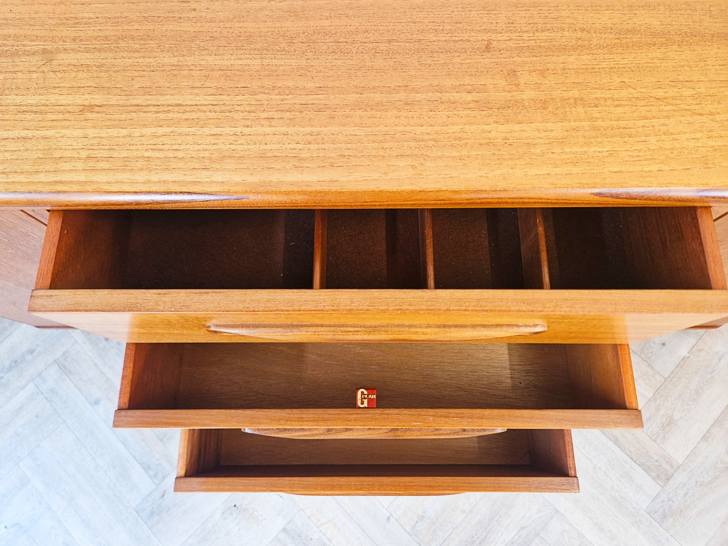 VB Wilkins G Plan Fresco Vintage Mid Century Danish Design Medium Teak Sideboard Credenza