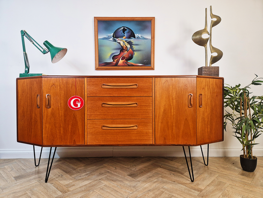 G Plan Fresco Vintage Mid Century Danish Design Medium Teak Sideboard Credenza