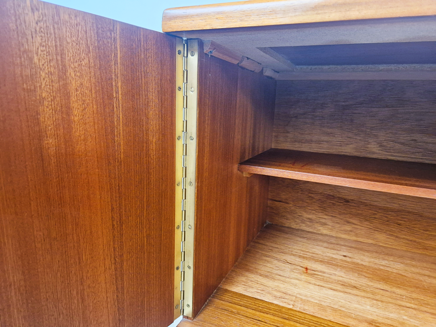 Portwood Vintage Mid Century Golden Teak 1960s Danish Design Sideboard Credenza