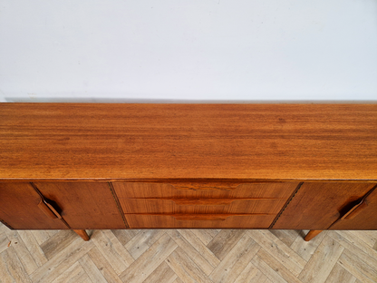 C.W.S Furniture Mid Century 1960s Danish Design Long Sideboard Buffet Credenza