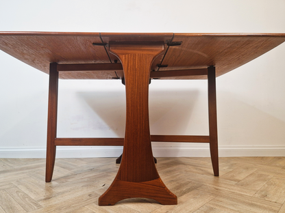 Vintage Mid Century Medium Teak Danish Design Drop Leaf Dining Table
