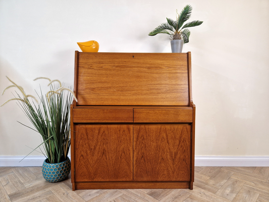 Remploy Vintage Mid Century Pyramid Teak Danish Design Writing Bureau Sideboard BL668
