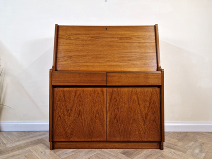 Remploy Vintage Mid Century Pyramid Teak Danish Design Writing Bureau Sideboard BL668