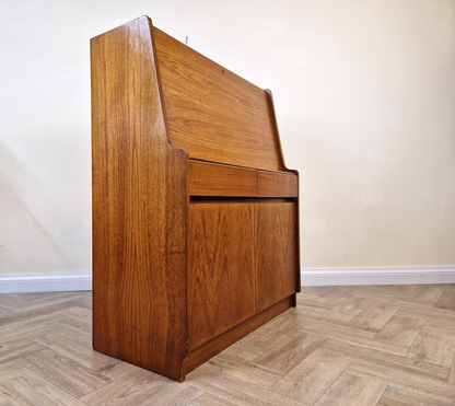Remploy Vintage Mid Century Pyramid Teak Danish Design Writing Bureau Sideboard BL668