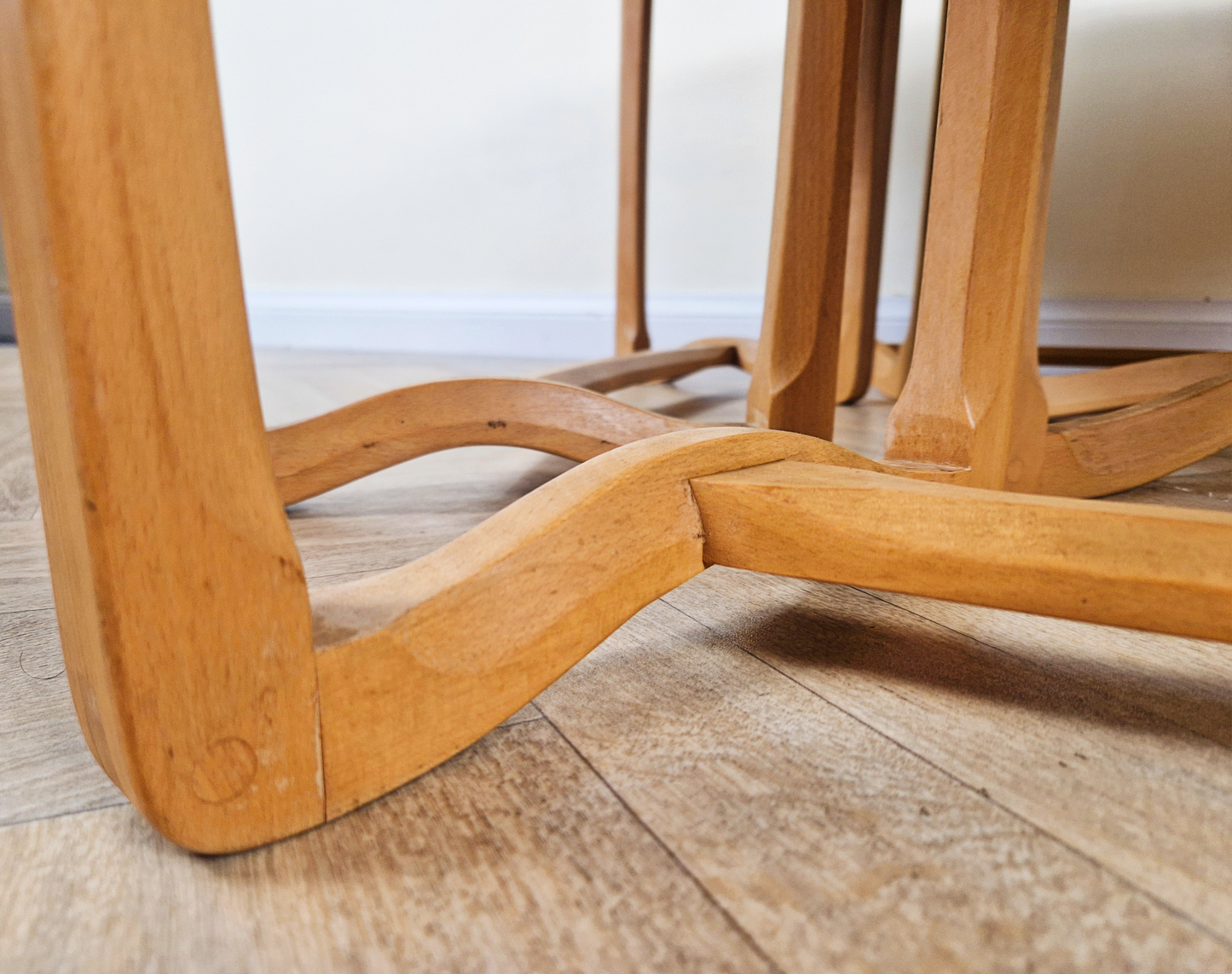 Lucian Ercolini for Ercol Model '450 Supper Table' Vintage Mid Century Solid Elm Accent Coffee Table