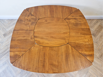 Lucian Ercolini for Ercol Model '450 Supper Table' Vintage Mid Century Solid Elm Accent Coffee Table