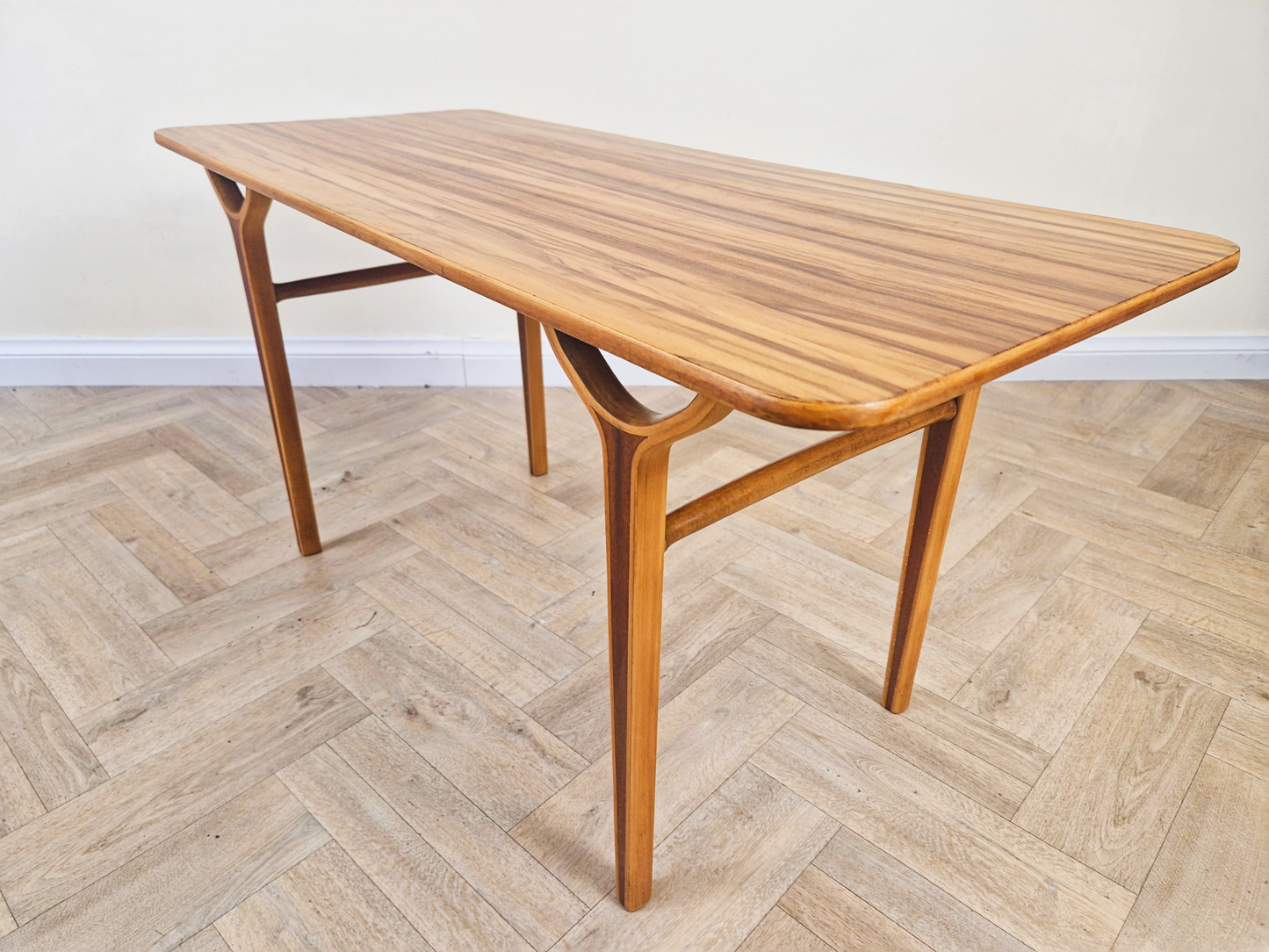 Peter Hvidt & Orla Mølgaard-Nielsen Danish 'AX Series' Tigerwood Coffee Table