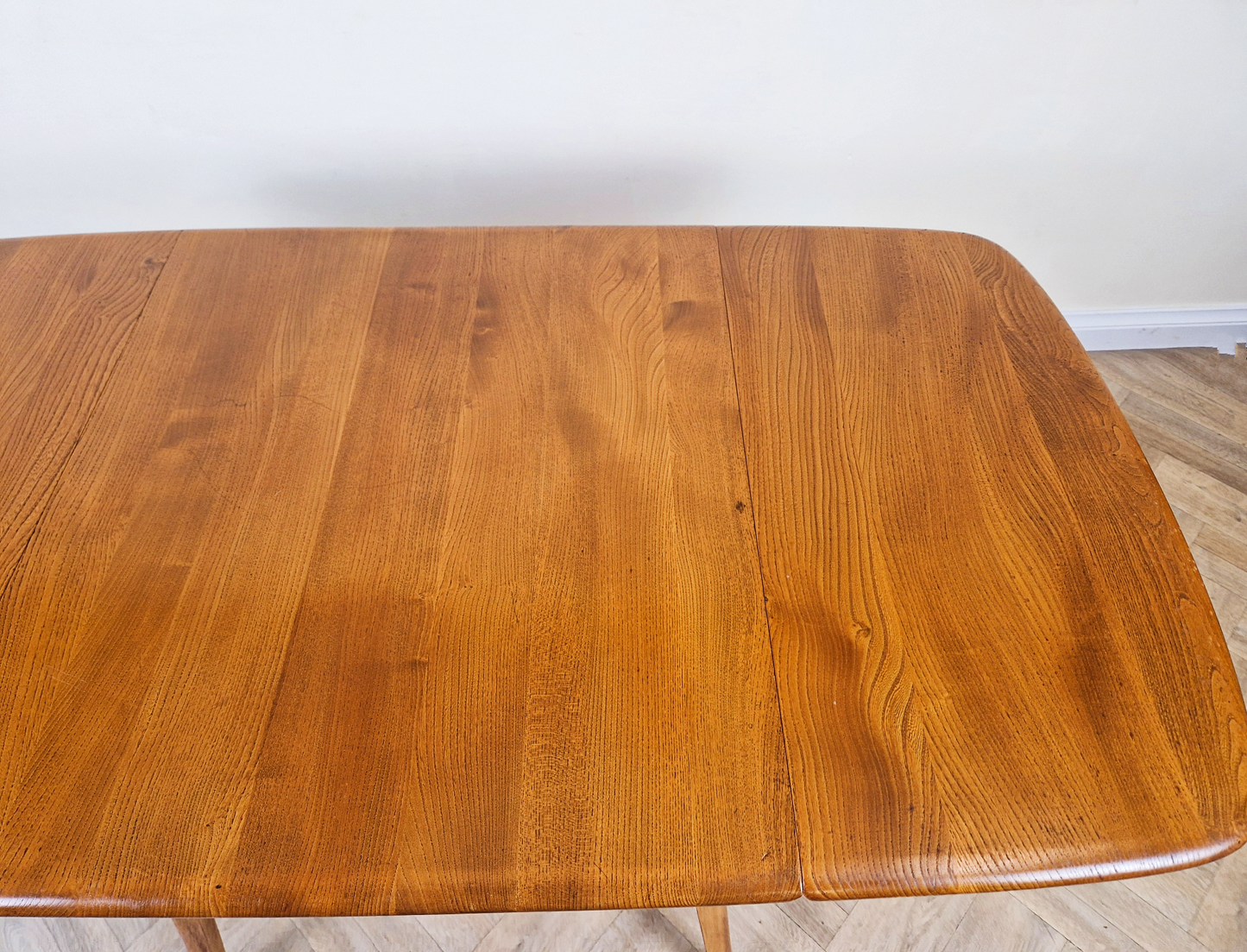 Ercol Windsor Mid Century Solid Elm Danish Design Drop Leaf Table & Chair Set