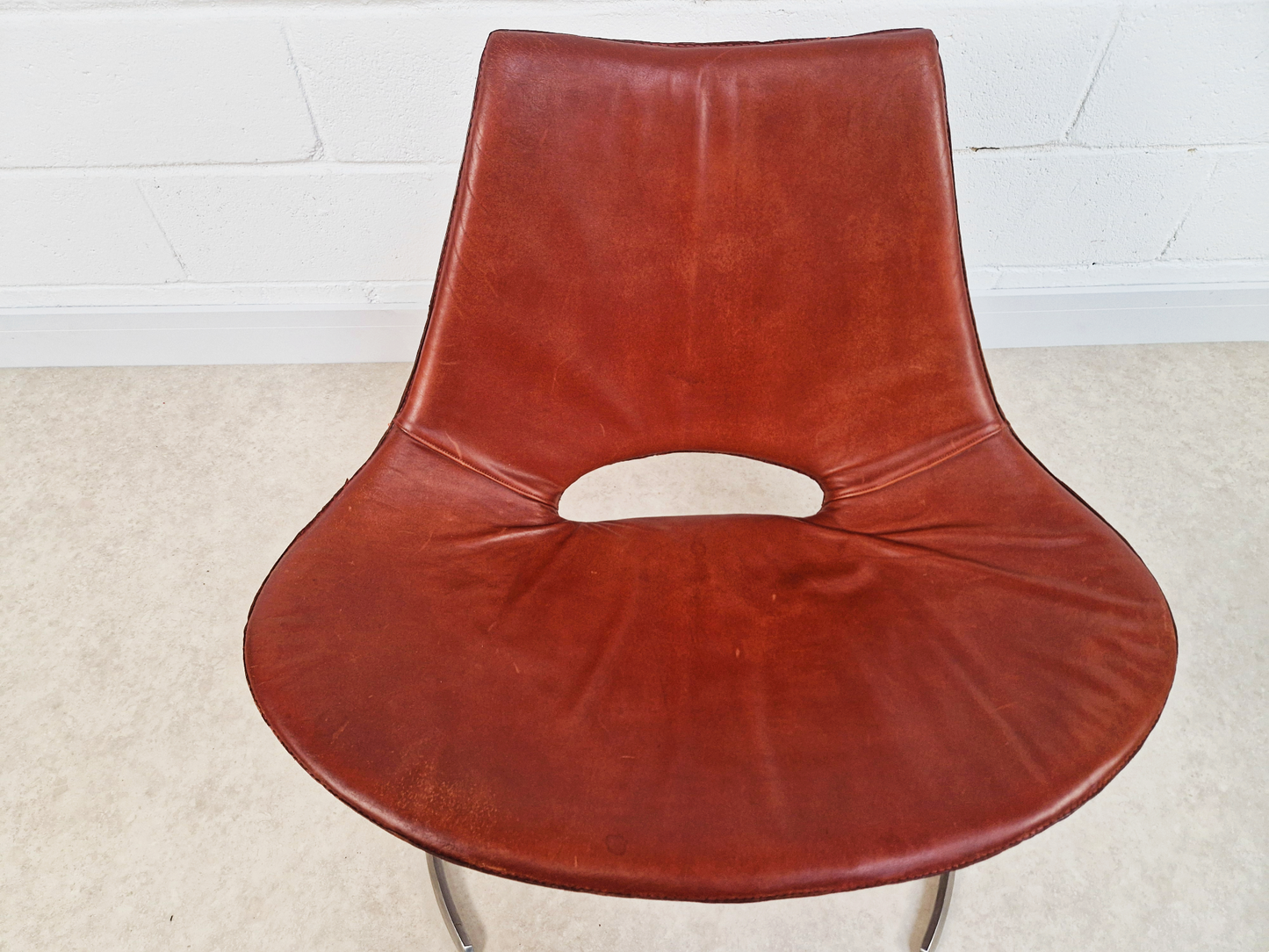 Preben Fabricius & Jørgen Kastholm Pair Scimitar IS63 Mid Century Lounge Chairs