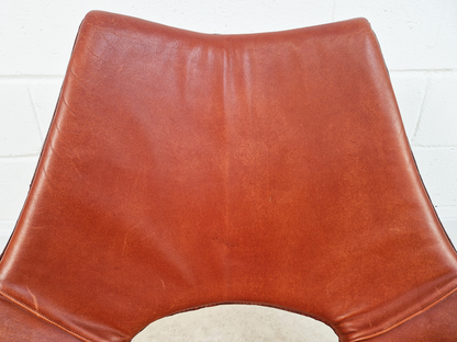 Preben Fabricius & Jørgen Kastholm Pair Scimitar IS63 Mid Century Lounge Chairs