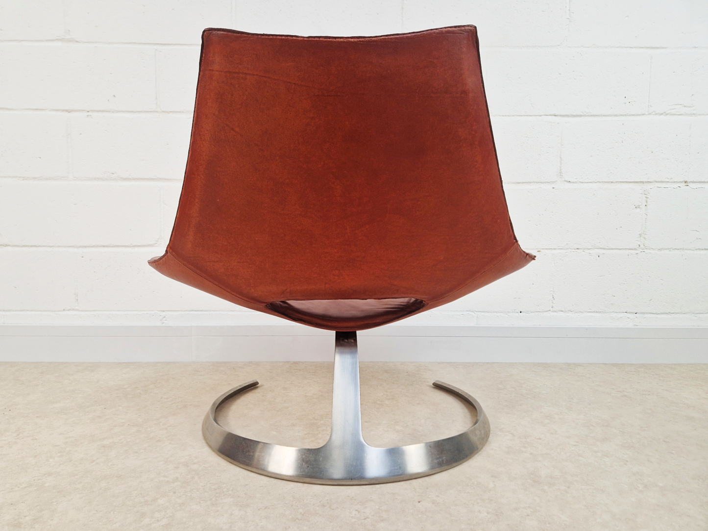 Preben Fabricius & Jørgen Kastholm Pair Scimitar IS63 Mid Century Lounge Chairs