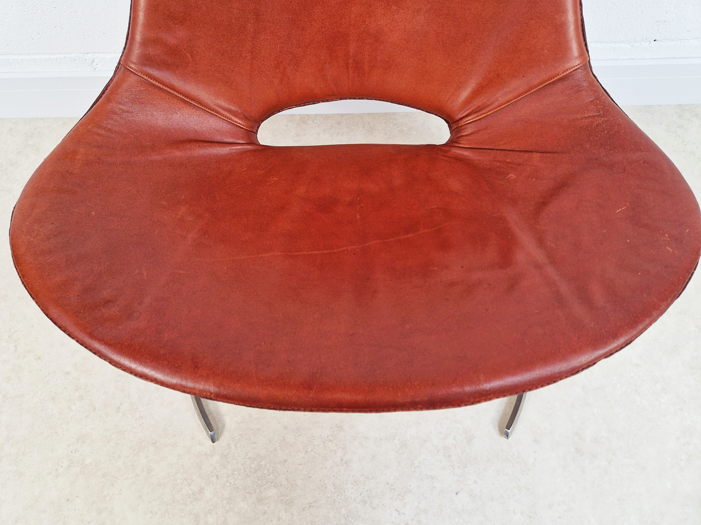 Preben Fabricius & Jørgen Kastholm Pair Scimitar IS63 Mid Century Lounge Chairs