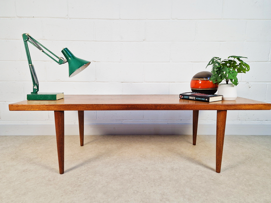 Mogens Kold Møbelfabrik Vintage Danish Mid Century Teak Long John Coffee Table