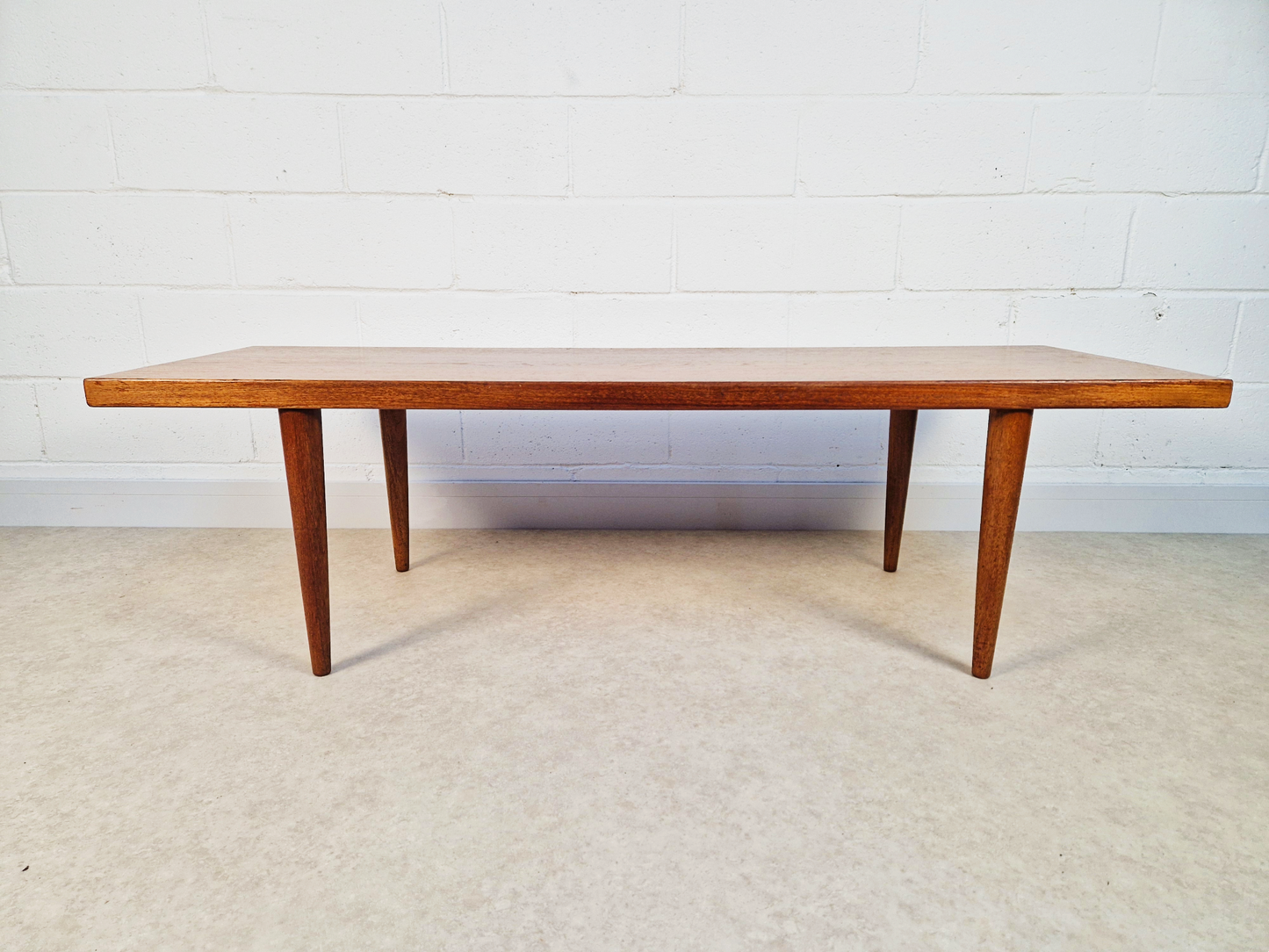 Mogens Kold Møbelfabrik Vintage Danish Mid Century Teak Long John Coffee Table