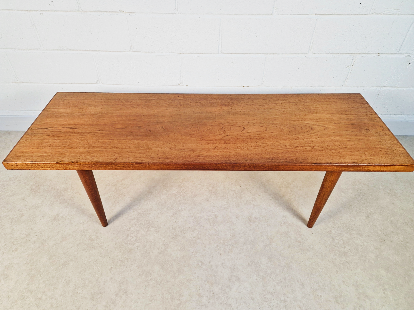 Mogens Kold Møbelfabrik Vintage Danish Mid Century Teak Long John Coffee Table