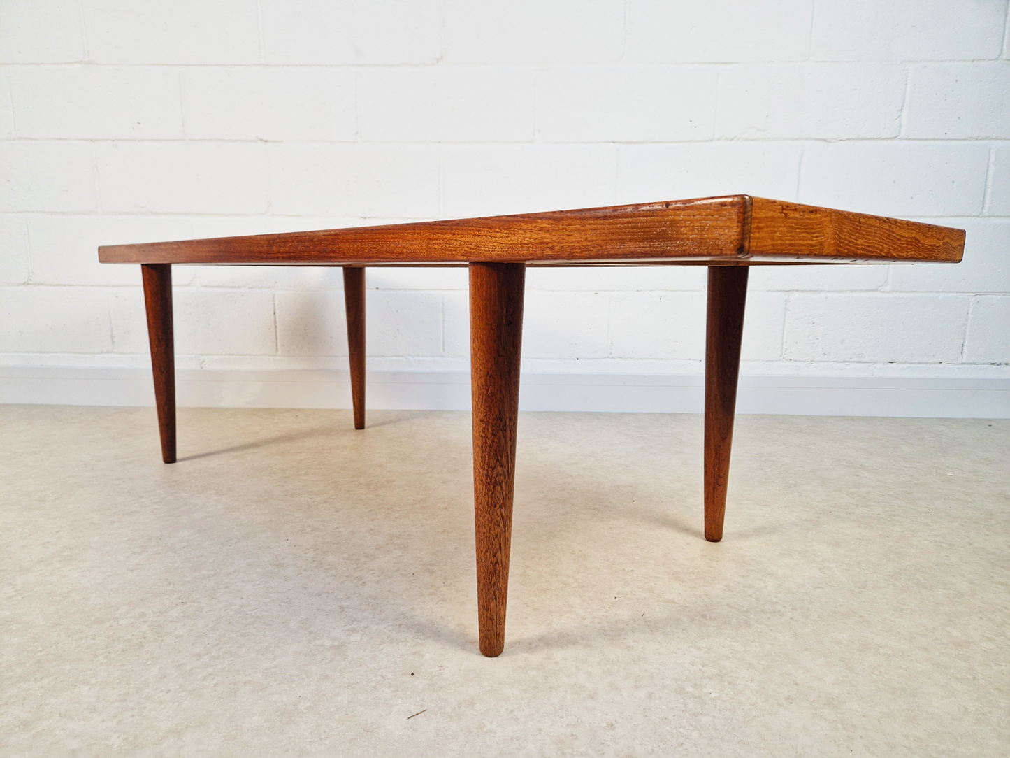 Mogens Kold Møbelfabrik Vintage Danish Mid Century Teak Long John Coffee Table