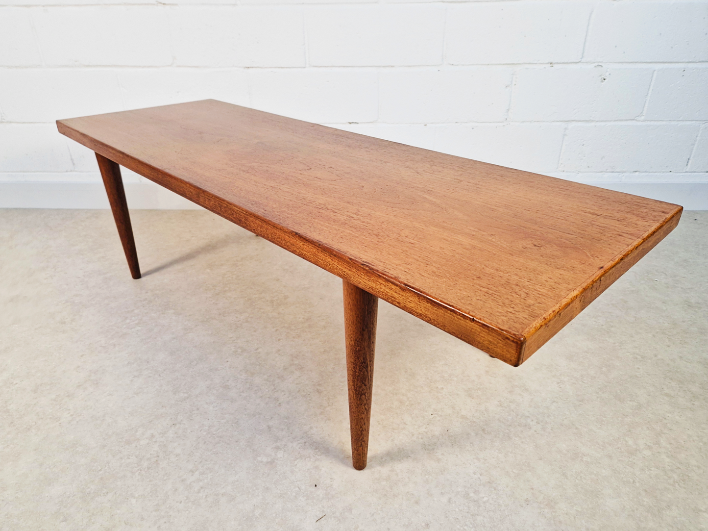 Mogens Kold Møbelfabrik Vintage Danish Mid Century Teak Long John Coffee Table