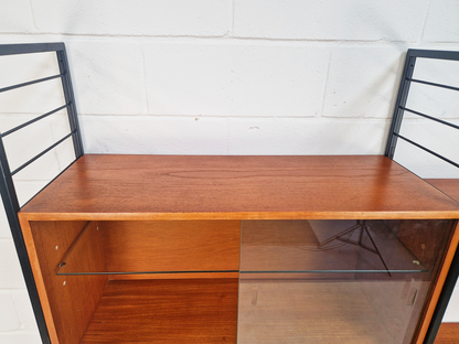 Staples Ladderax 3 Bay Vintage Mid Century Danish Design 1960s Modular Cabinets