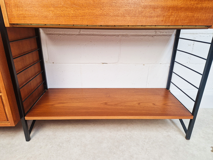 Staples Ladderax 3 Bay Vintage Mid Century Danish Design 1960s Modular Cabinets