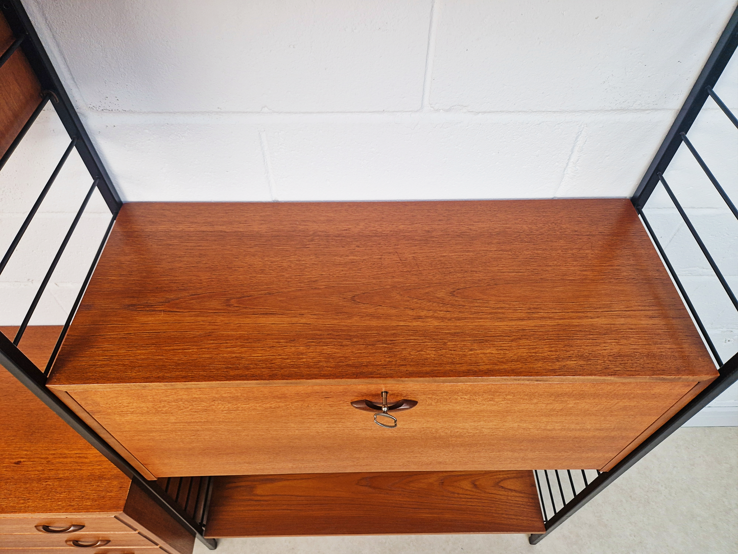 Staples Ladderax 3 Bay Vintage Mid Century Danish Design 1960s Modular Cabinets