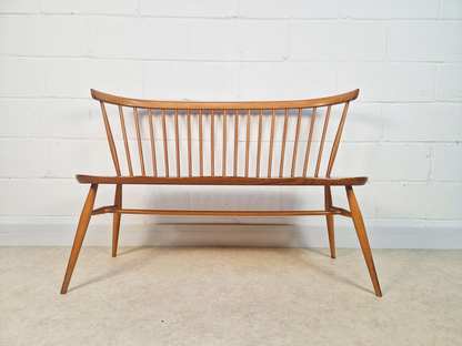 Ercol Heritage Solid Elm Model 359 Vintage Mid Century 2 Seater Loveseat