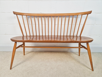 Ercol Heritage Solid Elm Model 359 Vintage Mid Century 2 Seater Loveseat