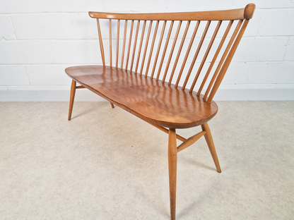 Ercol Heritage Solid Elm Model 359 Vintage Mid Century 2 Seater Loveseat