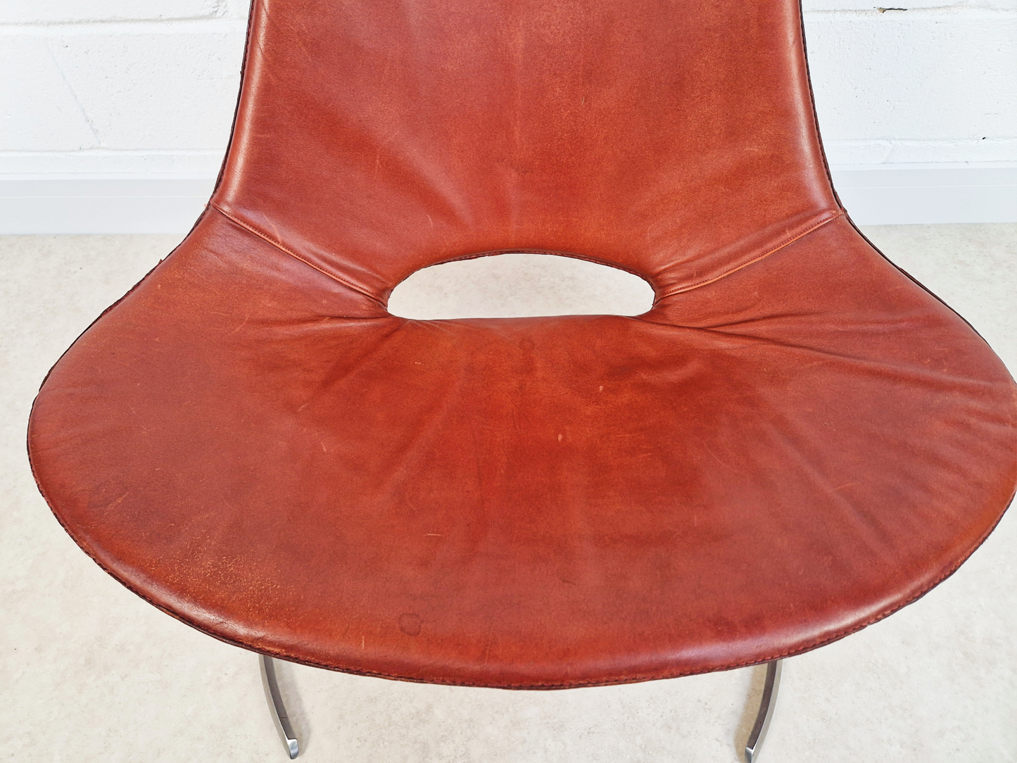 Preben Fabricius & Jørgen Kastholm Pair Scimitar IS63 Mid Century Lounge Chairs