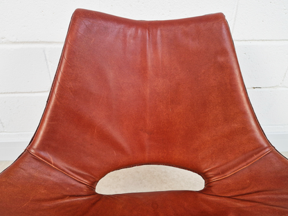 Preben Fabricius & Jørgen Kastholm Pair Scimitar IS63 Mid Century Lounge Chairs