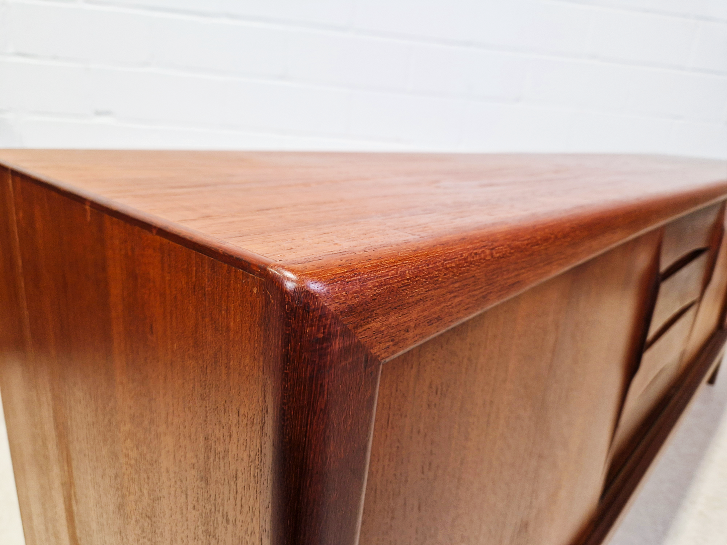 Gunni Ømman For Axel Christiansen Danish Mid Century Teak Long Sideboard Credenza