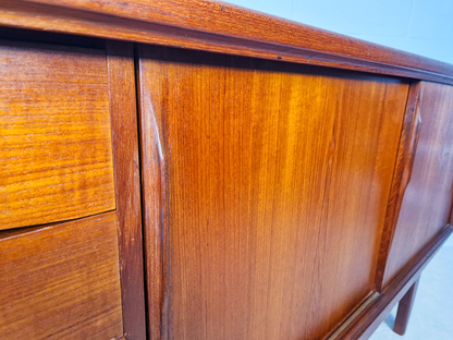 Gunni Ømman For Axel Christiansen Danish Mid Century Teak Long Sideboard Credenza